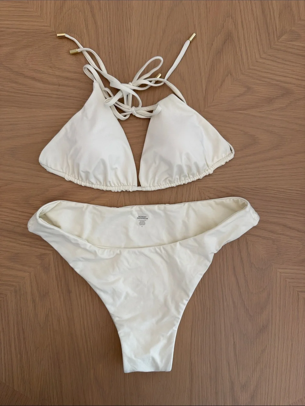 Monday Swimwear NWOT Off White Bikini